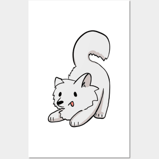 Playful Samoyed Posters and Art